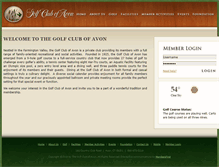 Tablet Screenshot of golfclubofavon.com